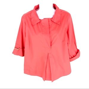 Elizabeth Hasselback Womens Pink Top M